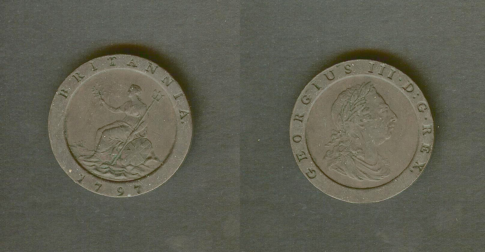 English 2 pence 1797 aEF